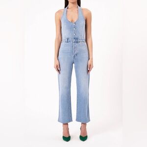 NWT | Size M | Rolla’s HalterDenim Jumpsuit